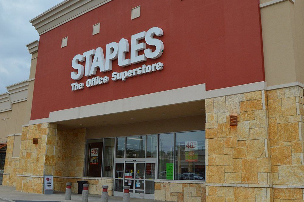 Staples — storefront